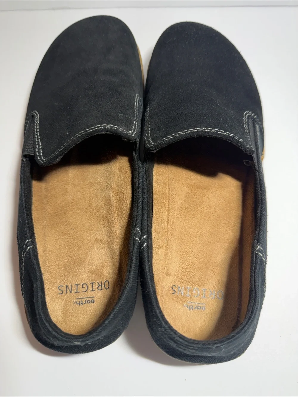 Earth Origins Black Suede women’s Slip-On Loafers size 8M